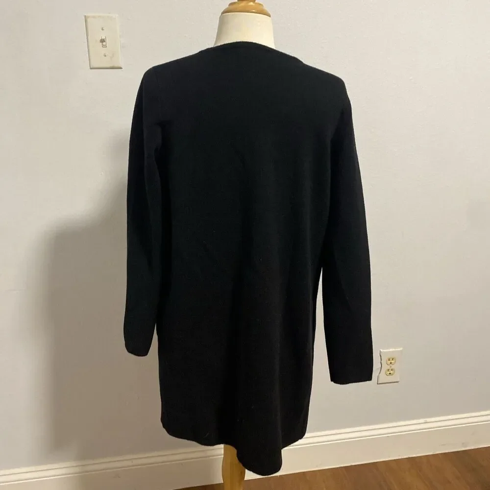 J. Crew Juliette Collarless Sweater‎ Blazer Womens XS Open Front Minimalist
